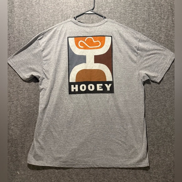 Hooey Other - Hooey Tee Shirt Mens 3XL Heathered Gray Graphic Soft Rodeo Western Farm NWT